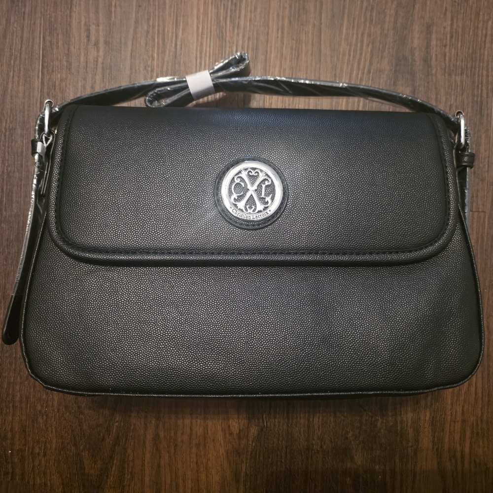 NWT CXL by Christian Lacroix Karen Caviar Shoulder Bag